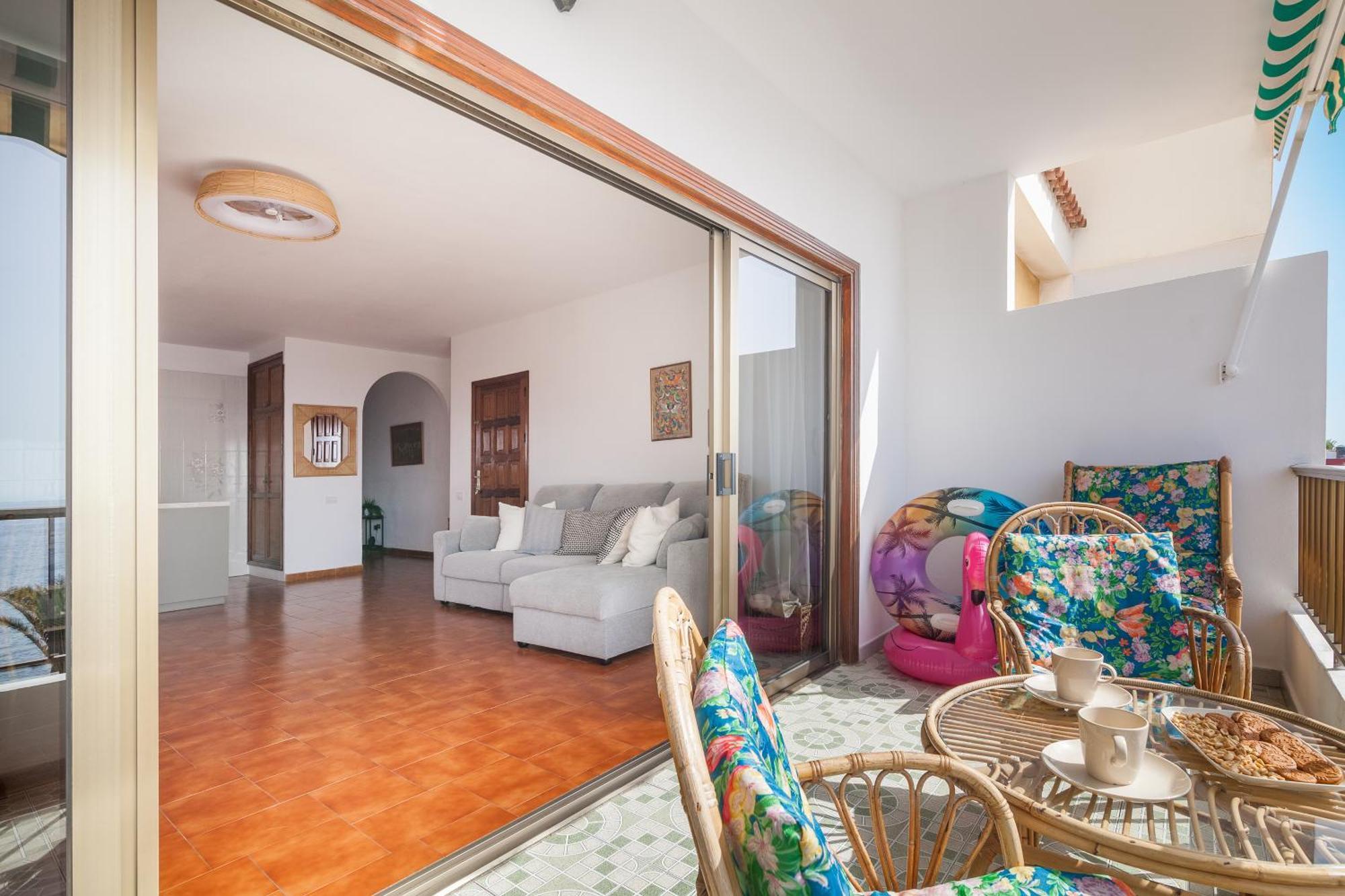 Casa De Franco - Ocean View, Terrace, Balcony, 50m From Playa La Arena, Fibre Net Apartment